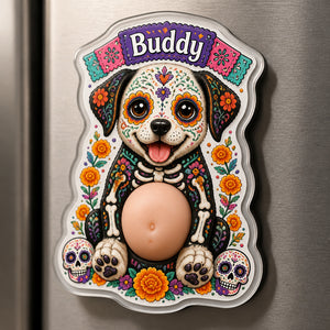 Personalized Day of the Dead Pet Magnet – Photo-to-Art + Name - Personalized Acrylic Refrigerator Magnet - Soft Rubber Belly 489a6e57-ccfe-4c39-89ba-67c3cb340b47.jpg