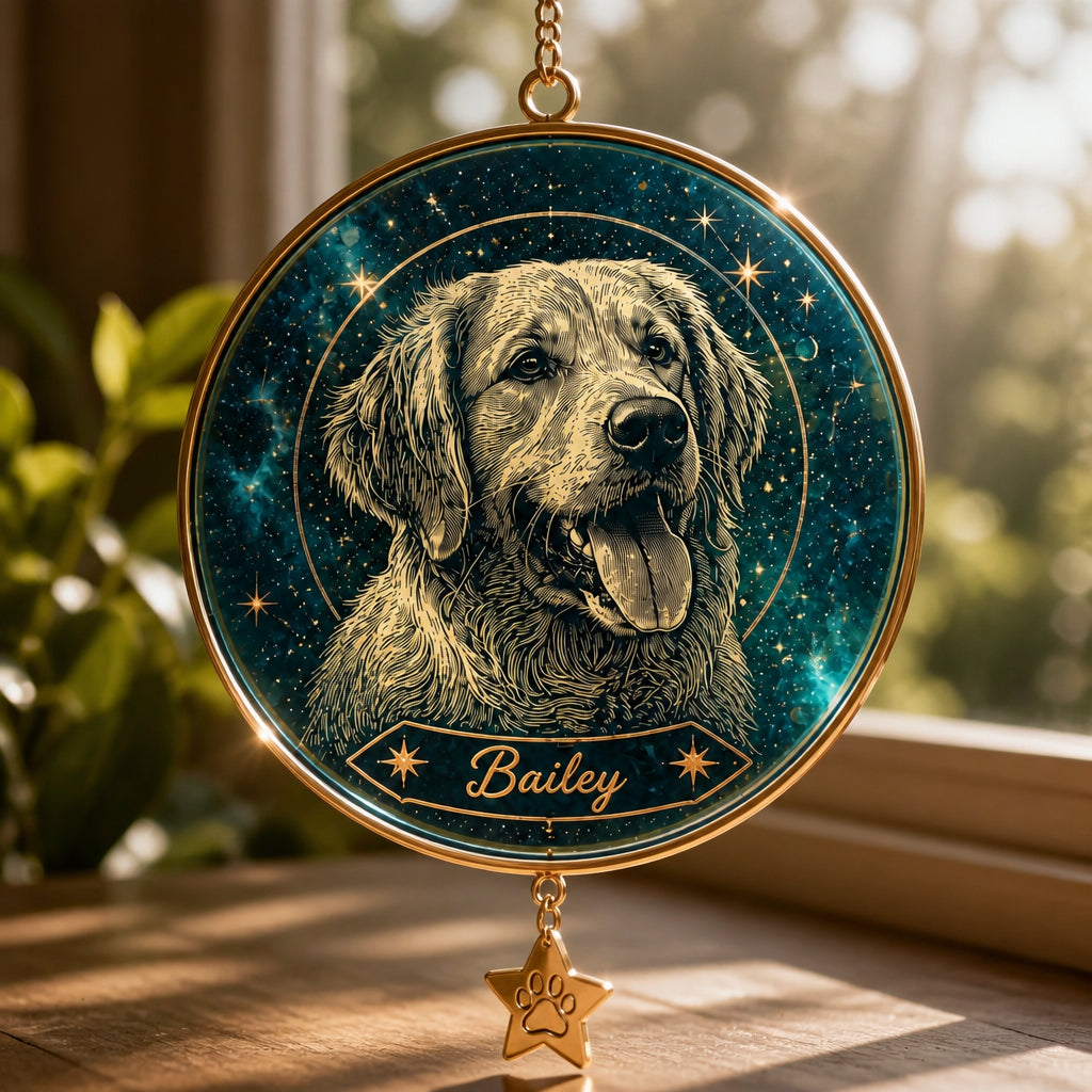 Custom Pet Constellation Etched Canvas – Upload Photo + Name - Personalized 1 Layered Suncatcher with Charm 48c1eb11-196a-4f06-8827-dab390921c86.jpg