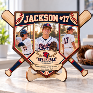 Personalized Baseball Photo Collage Plaque with Stand – Custom Senior Night & Graduation Gift for Baseball Players 48d6c939-ee65-4ac8-9066-c0dd6ebecfd9-Jackson-17-Walnut-Baseball-Plaque-1.png