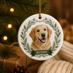 Custom Pet Portrait Wreath Ornament - Personalized Ornament 48dbe03c-8398-4c55-a983-22205a8b1e03.jpg