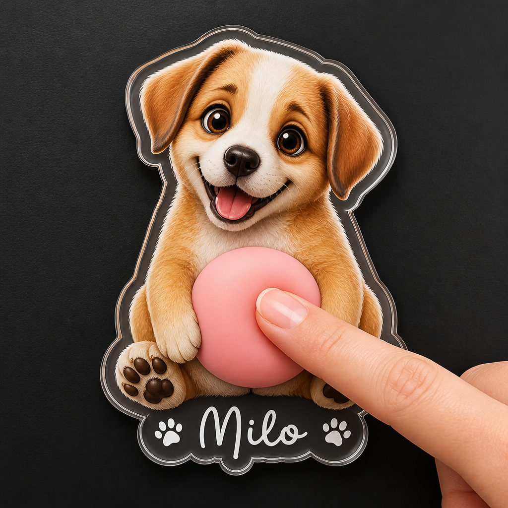 Personalized Squishy Dog Butt Magnet – Bone Nameplate Edition - Personalized Acrylic Refrigerator Magnet - Soft Rubber Belly 48ee8343-c62a-41a6-b070-c564af7cf3f3.png
