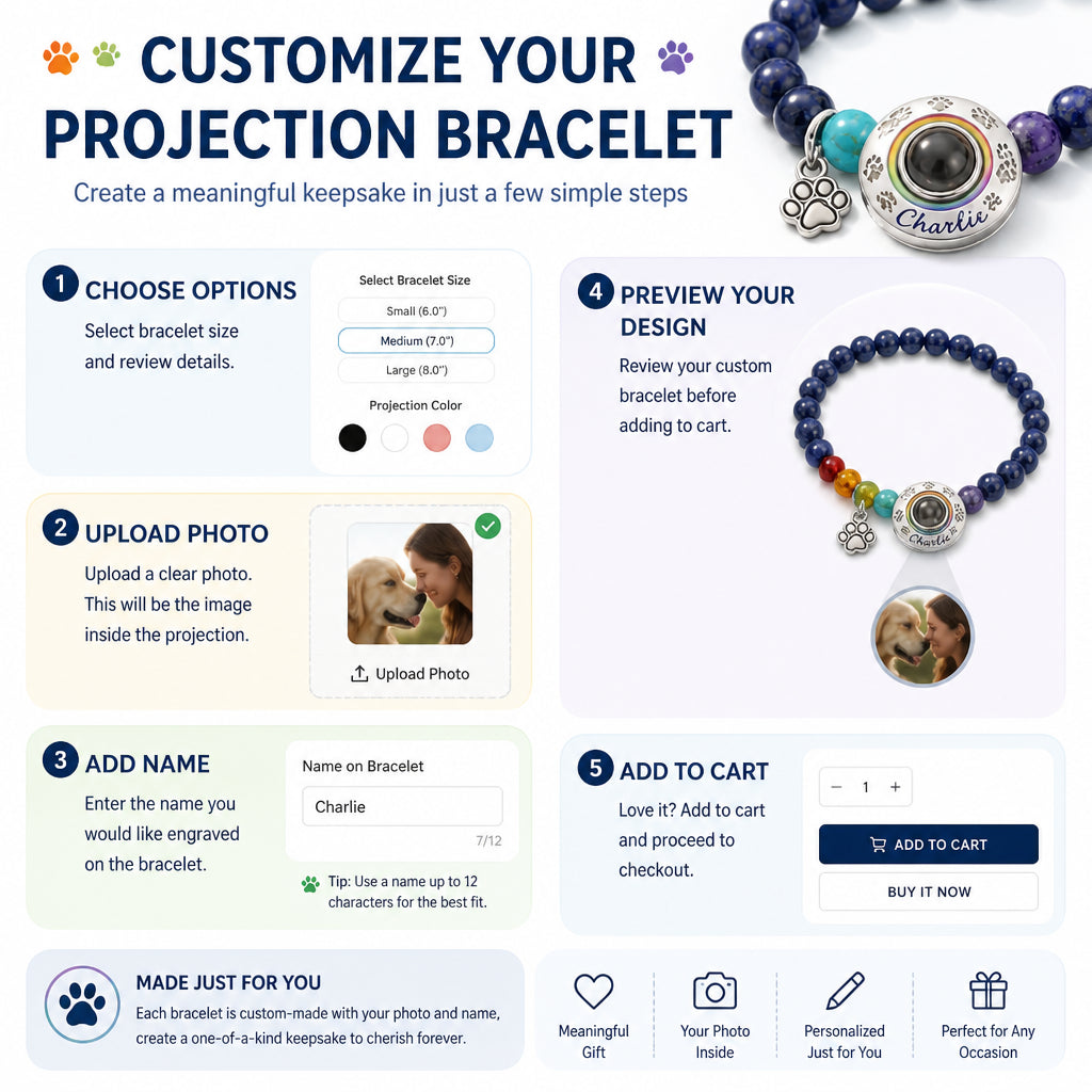 Rainbow Bridge Pet Memorial Beaded Bracelet – Custom Pet Portrait Charm + Keepsake Poem Card - Personalized Projection Bracelet 48f487ca-0c20-4098-abda-6dfdd7cd9116.jpg