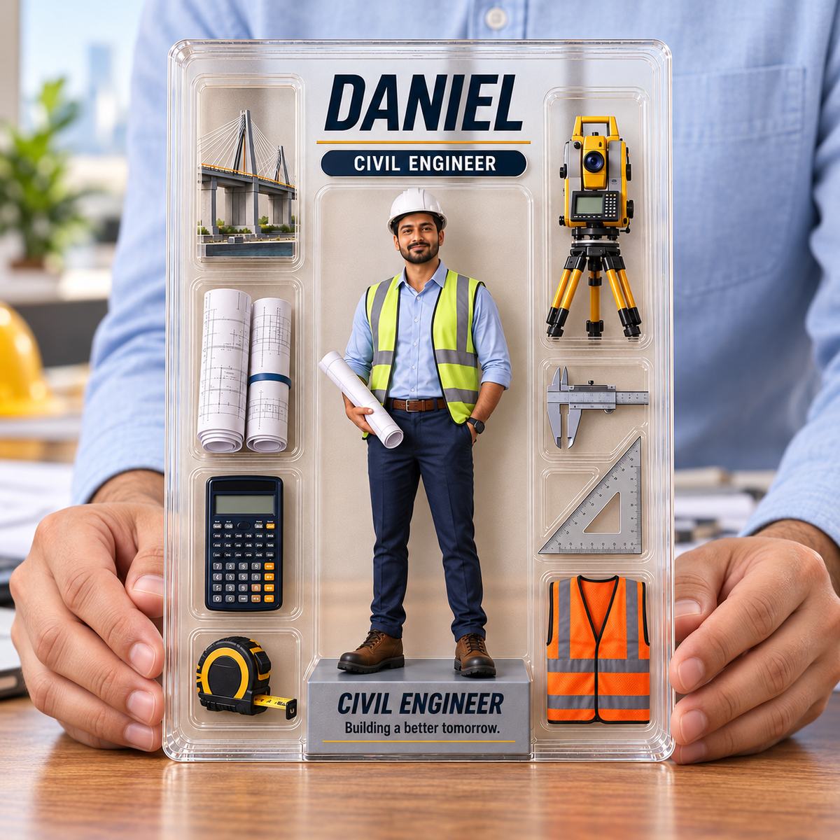 Personalized Civil Engineer Acrylic Table Sign, Custom Photo & Name Plaque, Engineering Desk Decor, Graduation Gift for Engineers 48ff1043-cd6d-4dca-abda-3b63491ef546-B-ng-acrylic-Daniel-K-s-d-n-d-ng-3.png