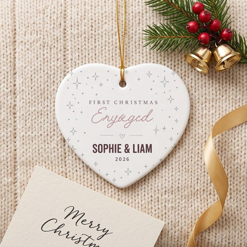 Personalized First Christmas Engaged Ornament, Custom Couple Bauble, Engagement Keepsake Gift, Newly Engaged Christmas Tree Decoration 491b8bf9-72df-4566-88fc-f1bd0290dc2b-gffg-4-.jpg