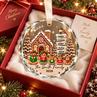 Personalized Christmas Gingerbread Family Ornament, Custom Family Members Gifts, Family with Dog Ornament, Family Keepsake, Grandma Gifts 492780f3-892e-4192-bd5b-93e9f071f147-6.jpg