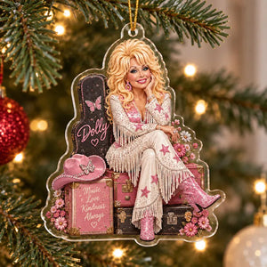 Dolly Parton Christmas Ornament 2026, Acrylic Dolly Ornament, Country Music Fan Gift, Pink Cowgirl Ornament, Dolly Keepsake 49349cb7-defe-4895-a3da-ad9082f329ef-s-3-.webp