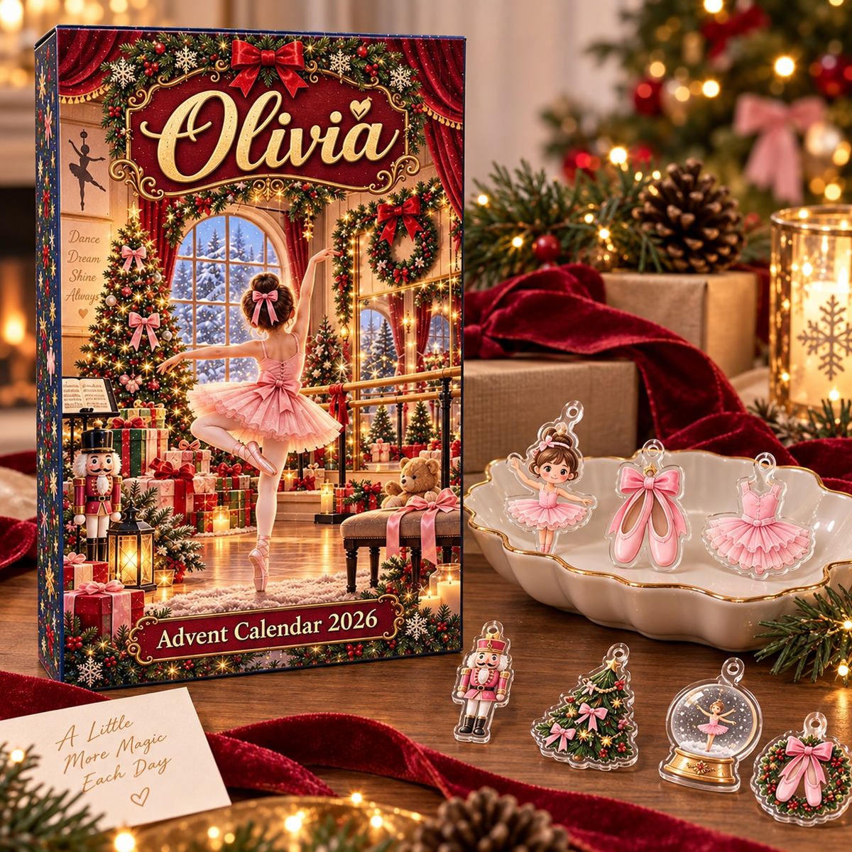 Personalized Ballerina Advent Calendar, 24 Ballet Christmas Charms, Custom Name Dancer Gift, Holiday Countdown Box 49478a5e-42ce-4498-9009-35162ddd7831-h-9-.png