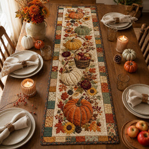 Quilted Pumpkin Table Runner, Autumn Harvest Decor, Gift For Family 494b877a-d039-41e2-b309-7a98538e0cda-2.jpg