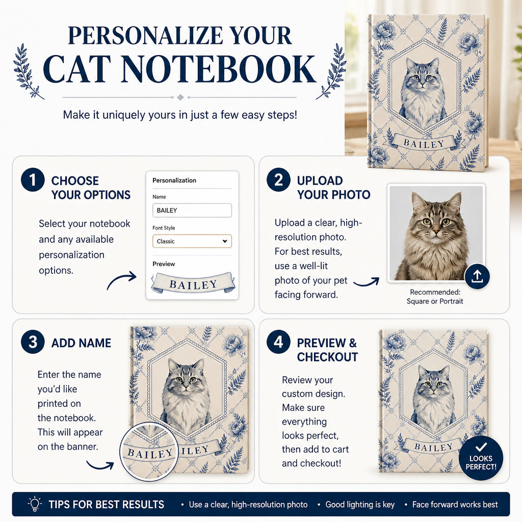 Chinoiserie Blue Custom Pet Portrait Hardcover Notebook - Personalized Hardcover Notebook 494d544b-a9e1-494a-b473-dcc082be11e2.jpg