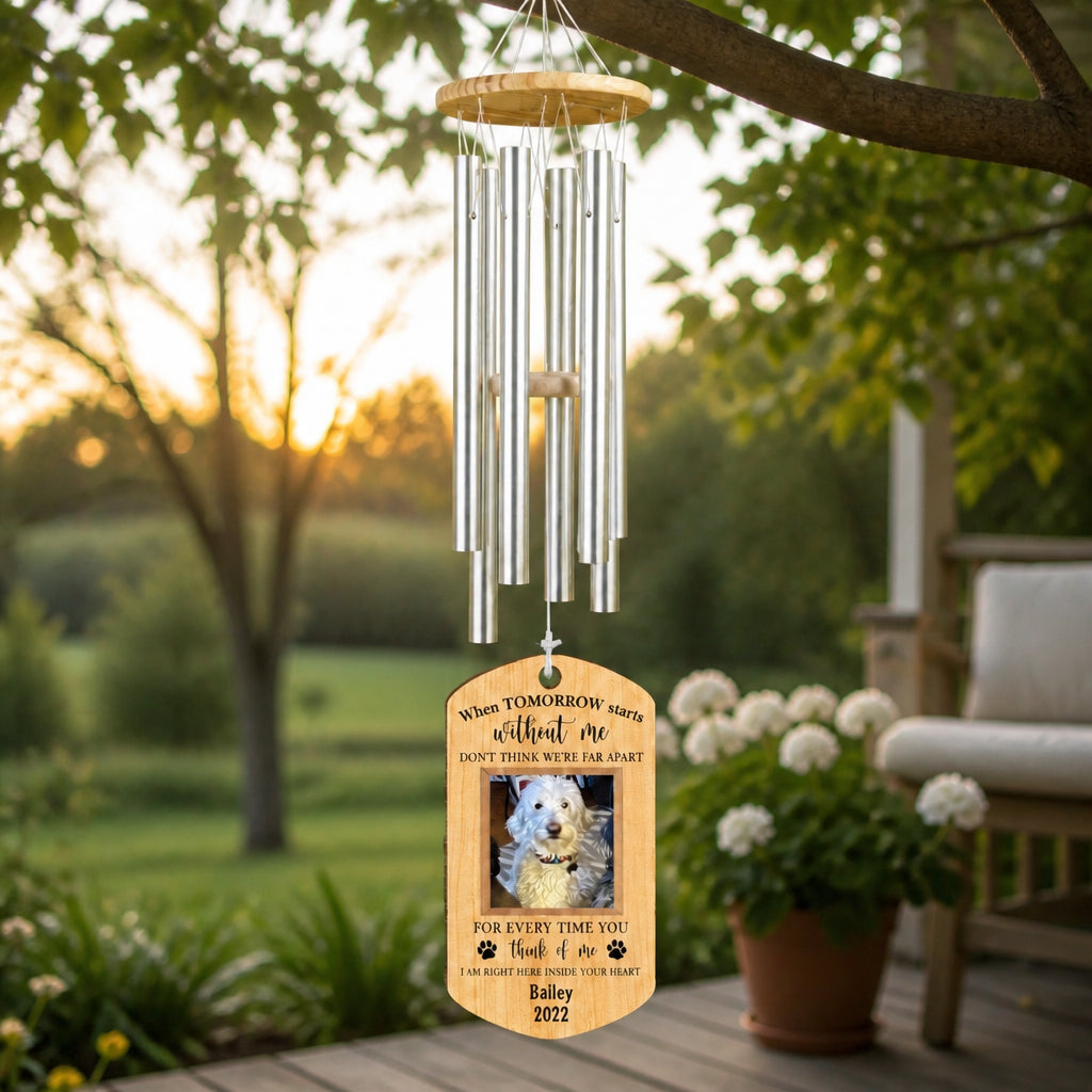 Pet Memorial Wind Chime – When Tomorrow Starts Without Me – Photo, Name & Year - Personalized Windchime 494dee10-fc18-4168-b84e-4fc2f9d474cf.jpg