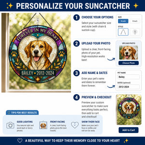Custom Pet Memorial Stained-Glass Suncatcher — Photo to Art with Name & Years - Personalized Suncatcher Stained Glass 494e04af-e1d0-498c-969e-63a17bca8b5d.jpg