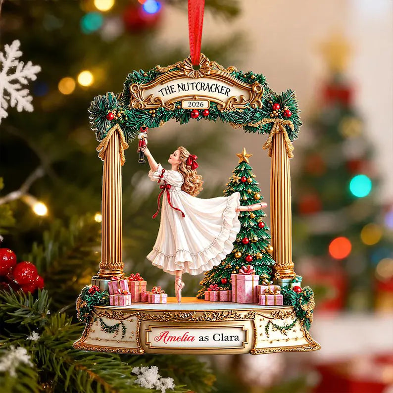 Personalized Nutcracker Clara Ornament, 3D Relief The Nutcracker Ballet Dancer Keepsake Ornament, Christmas Ballet Gift, Clara gift for Dancer 494ee9ac-fb06-49a9-876a-89598948ab1a-hjjjjjjjjjjjjjj-3-.webp