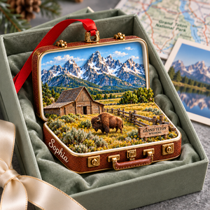 Personalized Grand Teton National Park 3D Suitcase Christmas Ornament – Wyoming Travel Souvenir & Gift for Nature Lovers 4967960f-c30e-495f-9466-d9e048e743bf-Grand-Teton-Ornament-in-Sage-Gift-Box-3.png