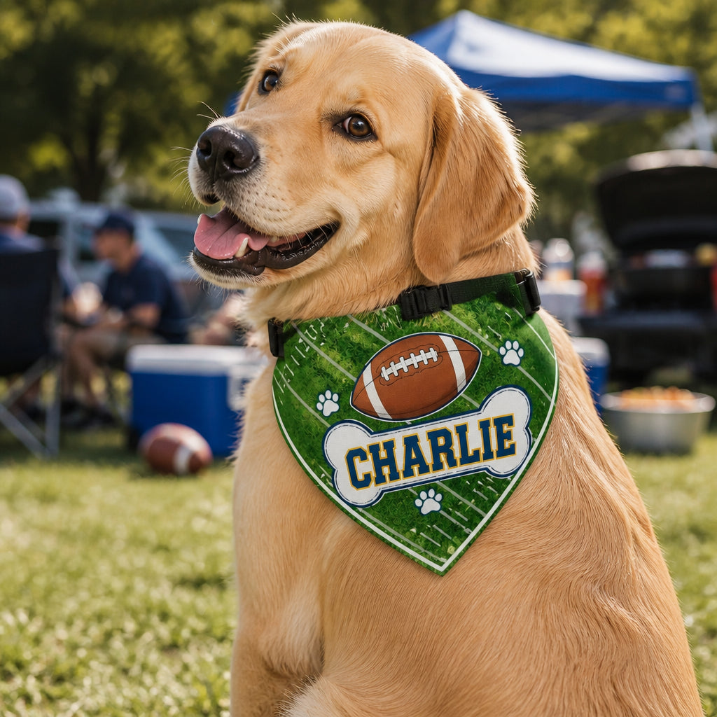 Personalized Football Field Dog Bandana - Personalized Pet Bandana Collar With Adjustable Buckle 4970120e-ec01-49fc-b3ab-6b202913677a.jpg