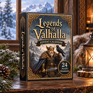Legends of Valhalla Advent Calendar 2026 - 24-Day Festive Countdown, Acrylic Charms Blind Box - Gift For Viking Lovers 497096ff-5584-4e88-b07e-e8ef3e0605c2-valhalla-box-1.png