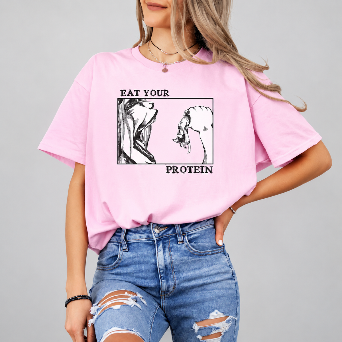 Eat Your Protein Anime Shirt | Titan Honnor Tee, Unique Gift For Hims, Hers 498155a4-af19-4293-8673-19284d62e2a9-c7.png