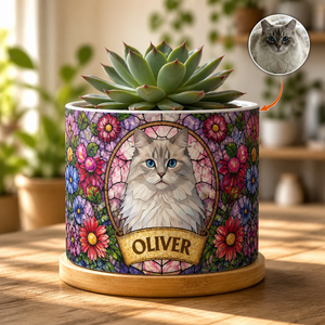 Custom Stained-Glass Pet Portrait Planter - Personalized Plant Pot & Vase 498332f1-c589-48d2-8b17-536901db19bf.png