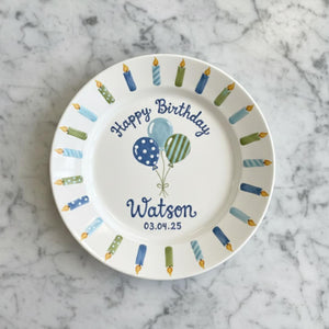 Custom Birthday Plate for Boy | Personalized Happy 1st Birthday Gift | Ceramic Hand Painted Keepsake 49a704e4-722a-4dcb-8549-cdc1f6a8e877-2.jpg