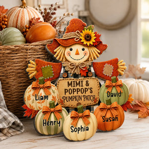 Grandma & Grandpa's Pumpkin Patch Scarecrow - Personalized Wooden Door Sign - Fall Front Porch Decor 49b1bee4-cb68-4969-8edc-51725efcb243-banner-6.webp