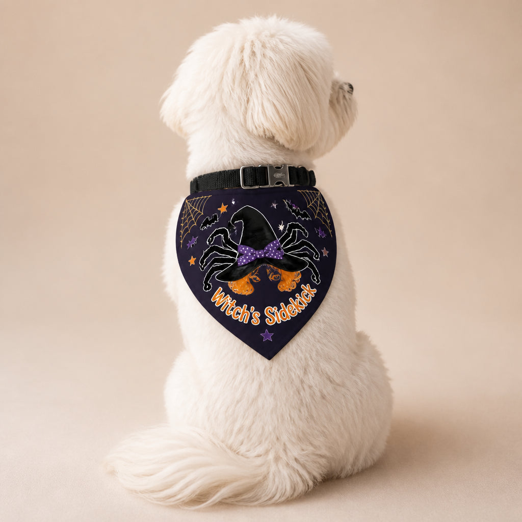 Halloween Witch Spider Pet Bandana - Pet Bandana Collar With Adjustable Buckle 49ce1c56-be0e-4fa4-bfc4-ef7179e069b6.jpg