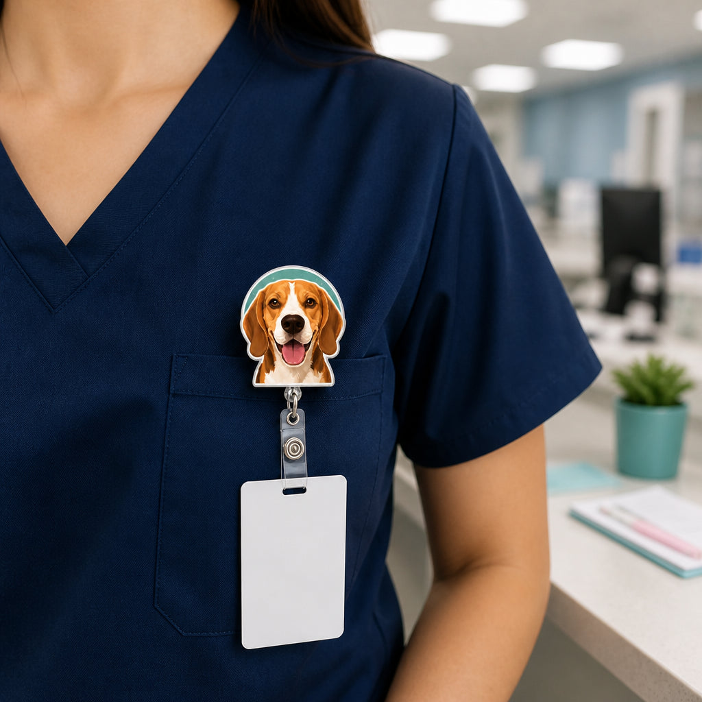 Custom Pet Portrait Badge Reel – Vector Headshot - Personalized Custom Shape Badge Reel 49ed4280-3f4d-41dd-9e8e-06adfad550cc.jpg