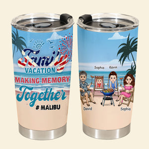 4th Of July Family Vacation - Personalized Tumbler - Gift For Family, Friends, 4th Of July