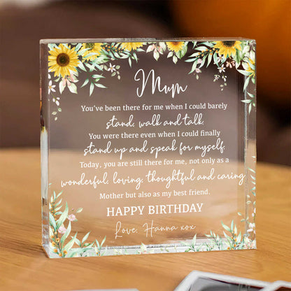 Mom Also As My Best Friend - Personalized Acrylic Plaque - Gift For Mom, Mother's Day, Birthday Gift