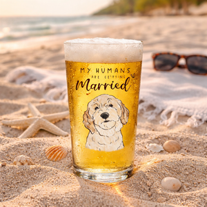Custom Pet Engagement Mug, My Humans Are Getting Married Glass Mug, Personalized Engagement Gifts For Couple, Engagement Gift