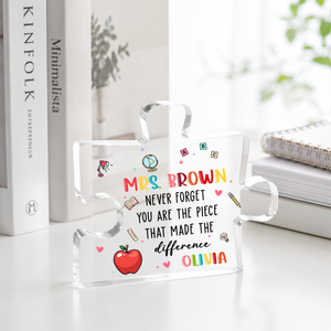 Never Forget You Made The Piece - Personalized Acrylic Block