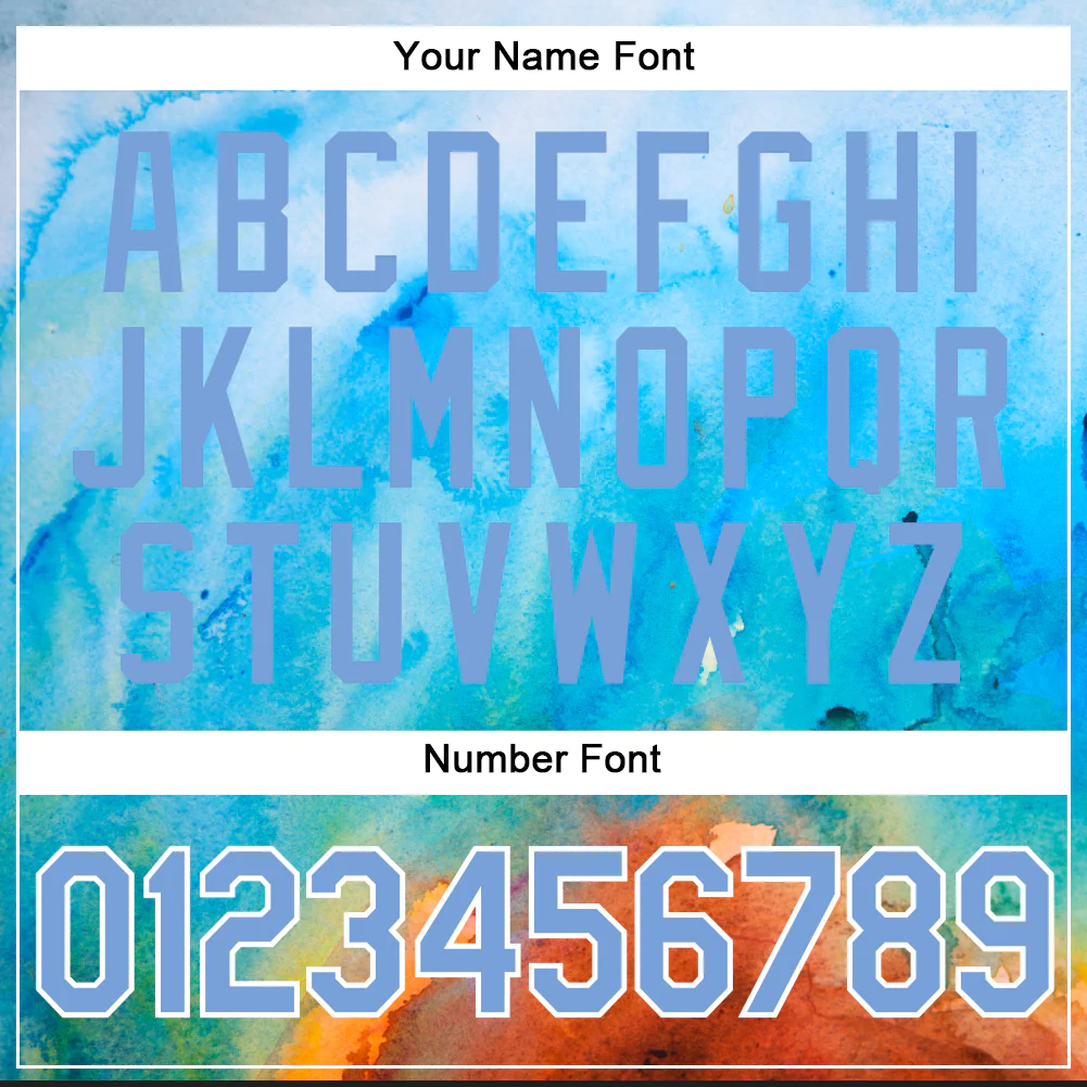 Custom Tie Dye Light Blue-White 3D Authentic Baseball Jersey