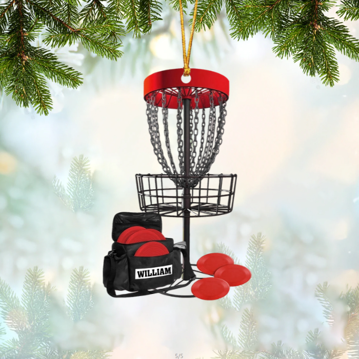 Personalized Disc Golf - Personalized Acrylic Shaped Ornament Christmas Gift For Disc Golf Lover