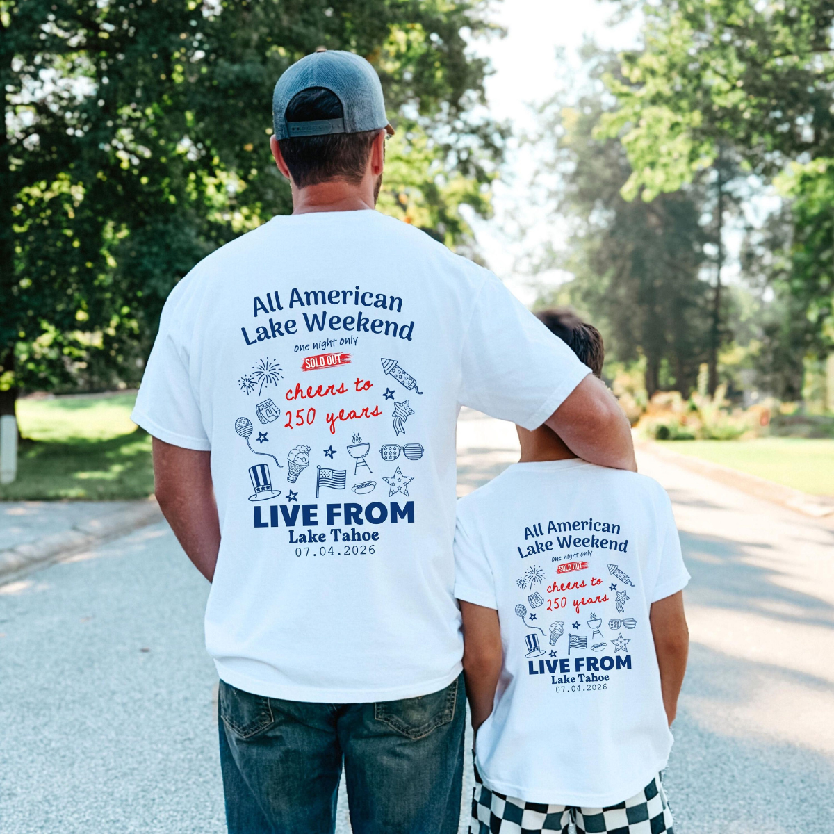 Personalized 4th of July Party Shirt Family Matching Independence Day 250th Anniversary Tshirt, Party In The USA Graphic Tee