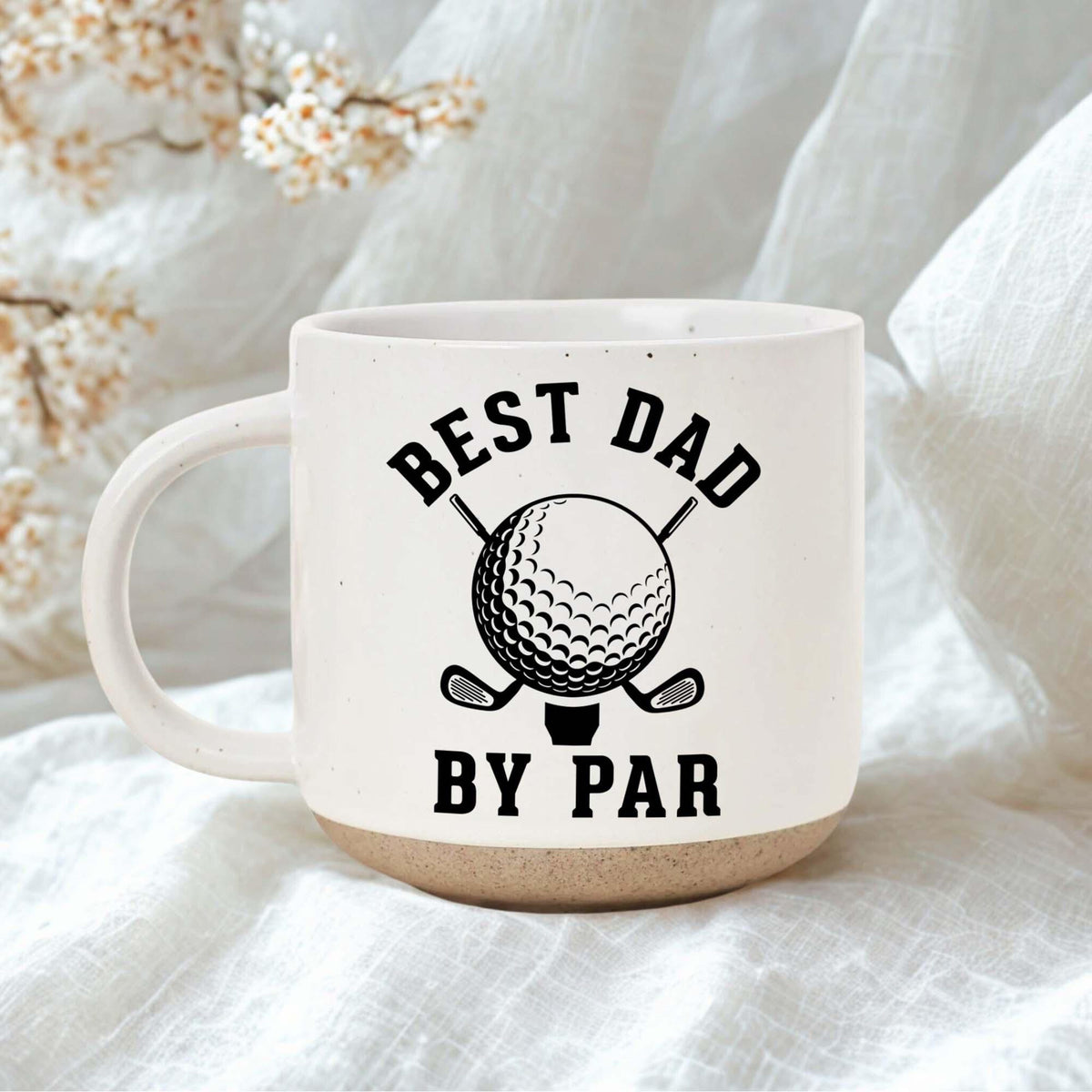 Father's Day Gift, Custom Best Dad By Par With Kid Names Pottery Mug, Personalized Golf Gift For Granpa Dad, Golf Dad Gift 2026, New Dad Gift
