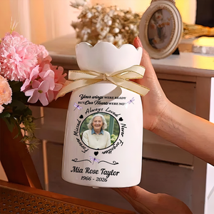 Memorial Always Loved Personalized Flower Vase