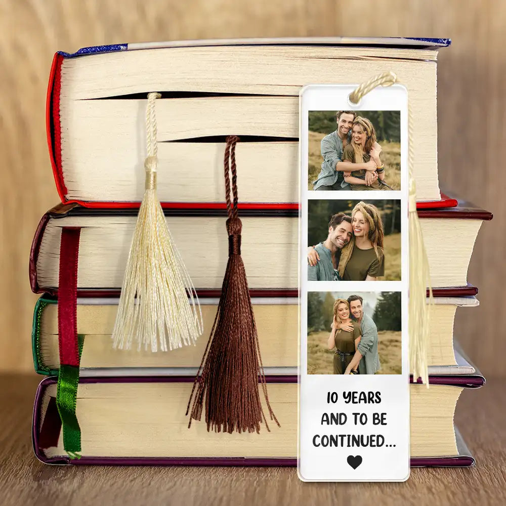 Custom 3 Photos Book Lovers - Personalized Acrylic Bookmark - Gift For Couple, Family, Bestie