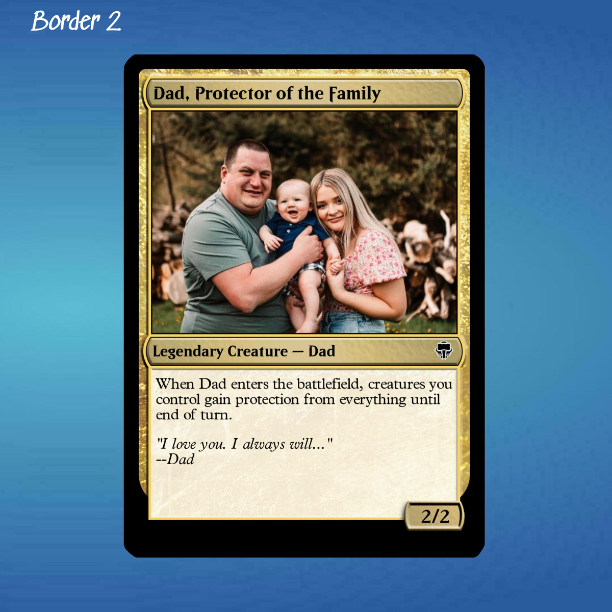 Custom Fathers Day Magic Card, Custom Text, Color, Photo, Dad Birthday, Husband, Dad Gift Ideas