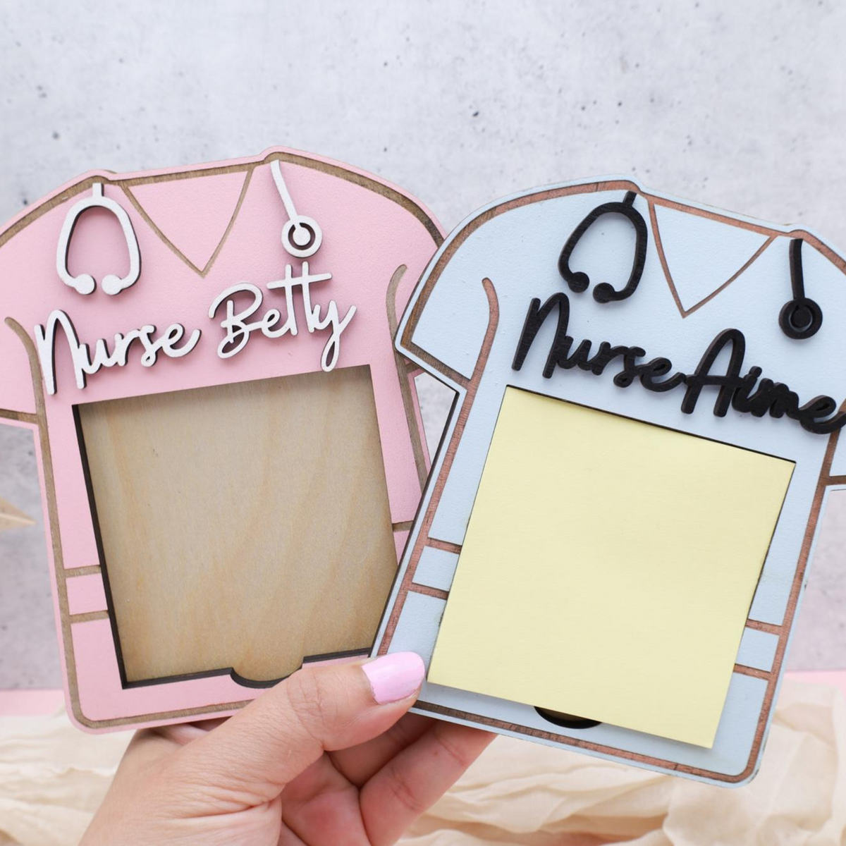 Nurse Post It Holder, Nurse Gift, Medical Gift, Custom Sticky Note Holder, Nurse Grad Gift, Healthcare Gift, Nurse Appreciation Gift