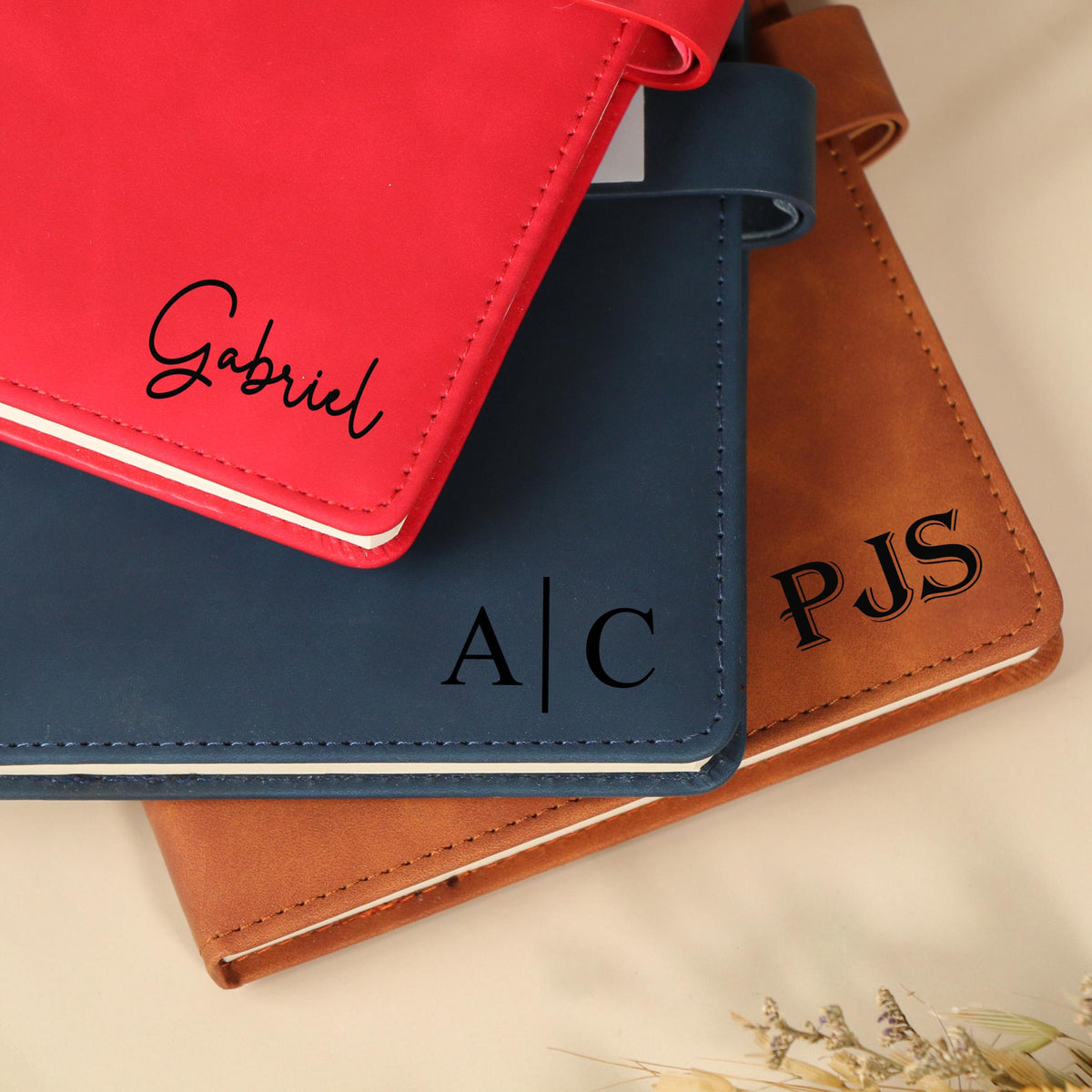 Personalized Leather Notebook Set, Custom Notebook With Pen, End Of Year Thank You Gift, Graduation Gift, Birthday Gift