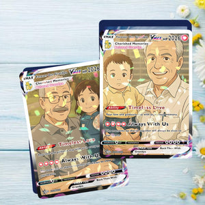 Custom PKM Card, Personalized Anime Card, Anniversary Gift For Grandpa, Unique Love Gift From Kid, Anime Card Game