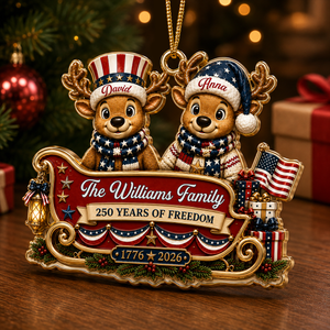 Christmas Begins At Home - Family Ornament - Real 3D Raised Ornament