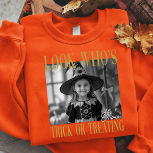 Custom Photo Look Who's Ready To Haunt Comfort Shirt Family Halloween Gift