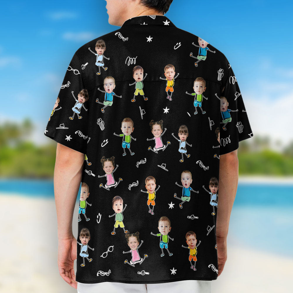 This Awesome Grandpa Daddy belongs To Kids - Personalized Hawaiian Shirt - Gift For Dad, Grandpa, Father's Day Gift Idea