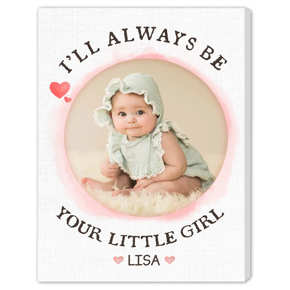 Mom's Little Girl - Personalized Canvas - Mother's Day Gift For Mom