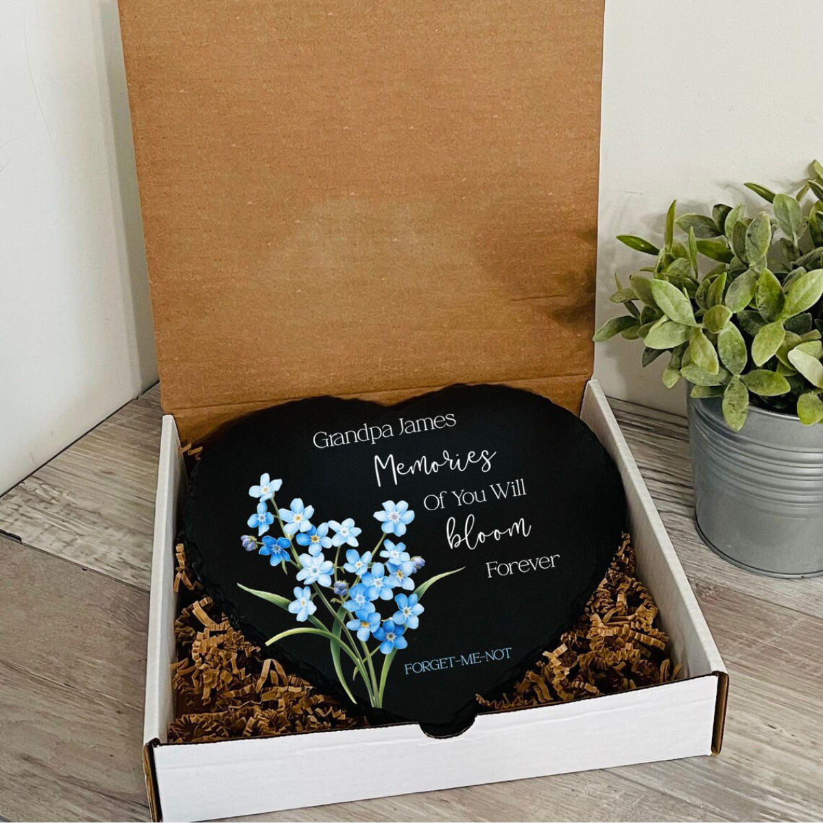 May the Winds of Heaven Blow Softly, Sympathy Gift, Slate Grave Marker, Keepsake, Remembrance, Bereavement Gift, Loss of a Loved One