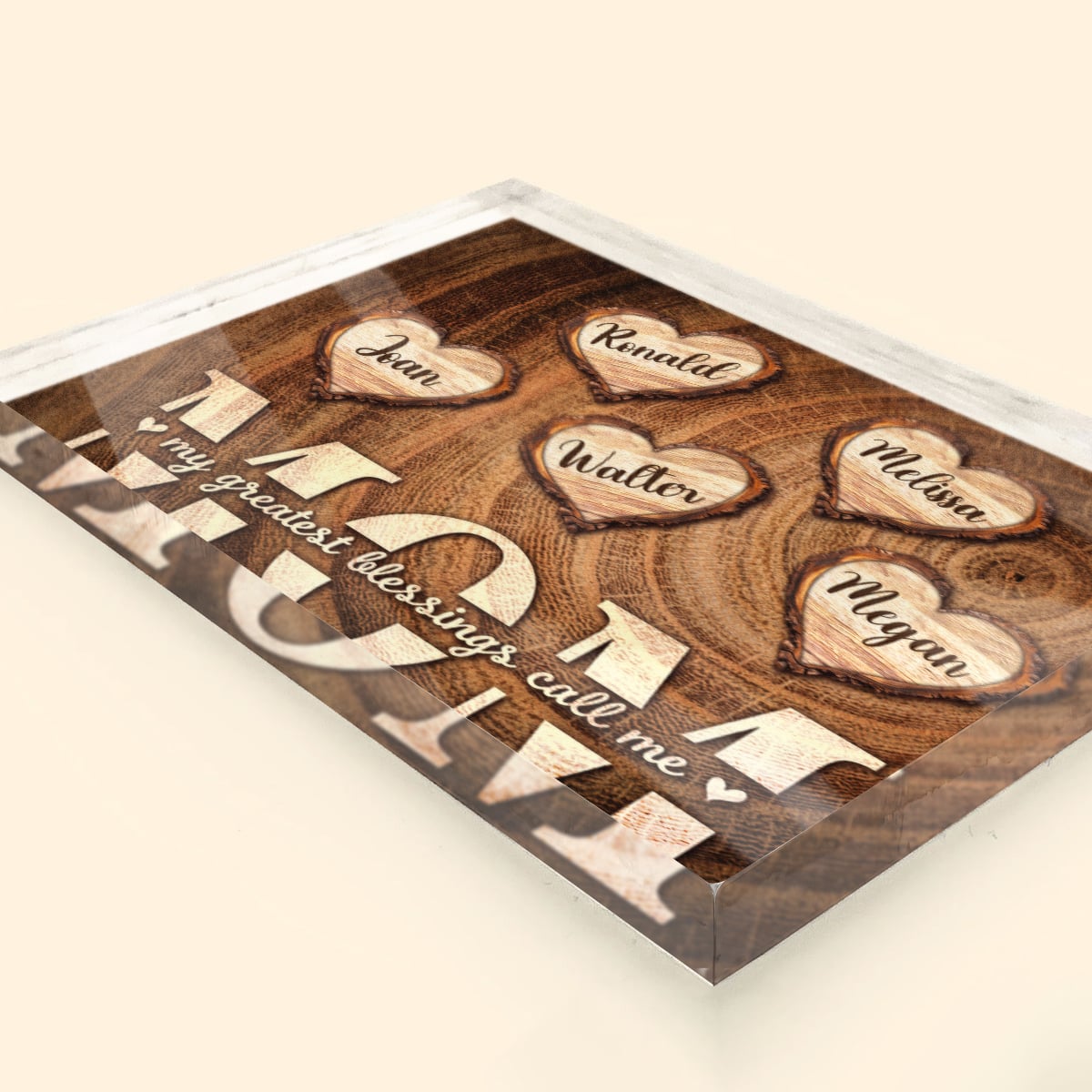 My Greatest Blessings Call Me Mom - Personalized Acrylic Plaque - Gift For Mom, Mother's Day Gift