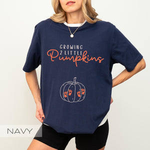 Twin Pregnancy Shirt, Fall Maternity Sweatshirt, Twin Pregnancy Announcement Shirt, Fall Twins Mom Sweater, Twin Pregnancy Thanksgiving Crewneck