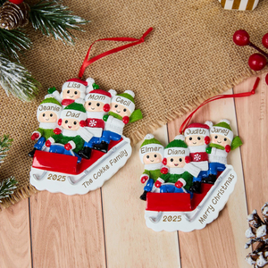 Personalized Family Ornament 2025, Family Keepsake Ornament, Tree Family Christmas Ornament, Family Christmas Gift, Family Holiday Gift