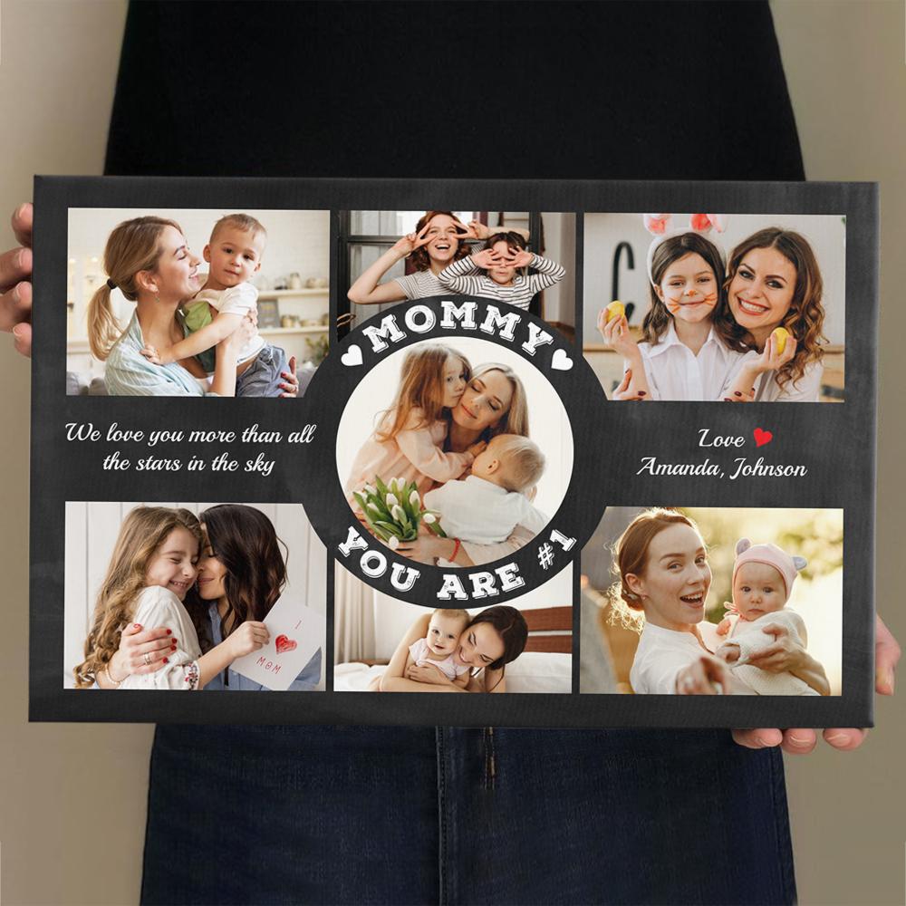 Mommy You Are Number 1 - Personalized Canvas - Gift For Mom, Mother's Day, Birthday Gift