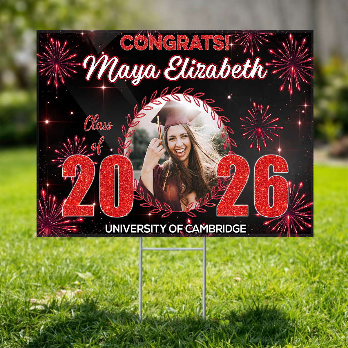 Firework Graduation Yard Sign - Class of 2026 Lawn Sign 4_2285241a-58d5-4157-8a86-fcb309966257.png