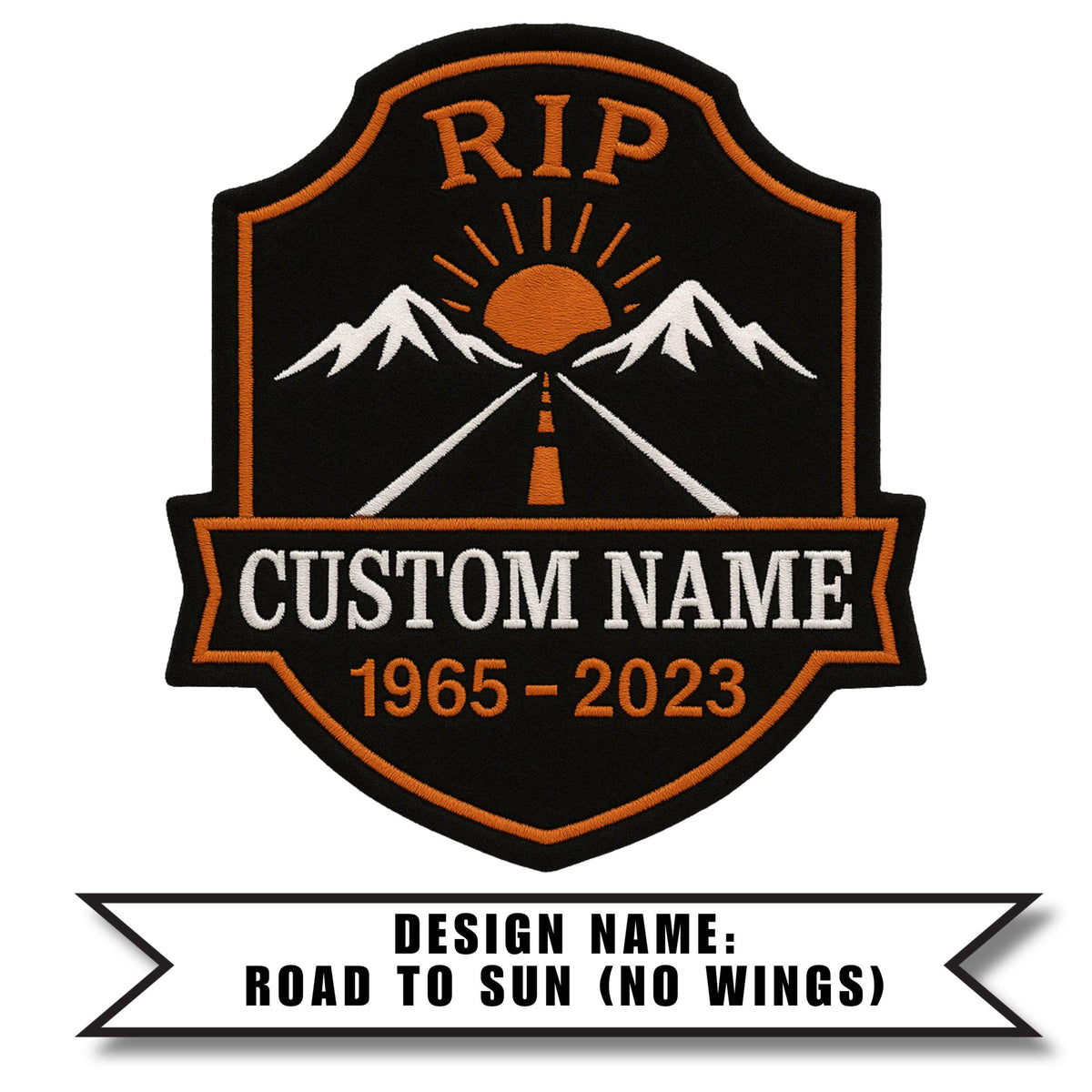 Biker Memorial Patch, RIP Patches for Vest, Custom Biker Patches, Iron on Rest In Peace Patch